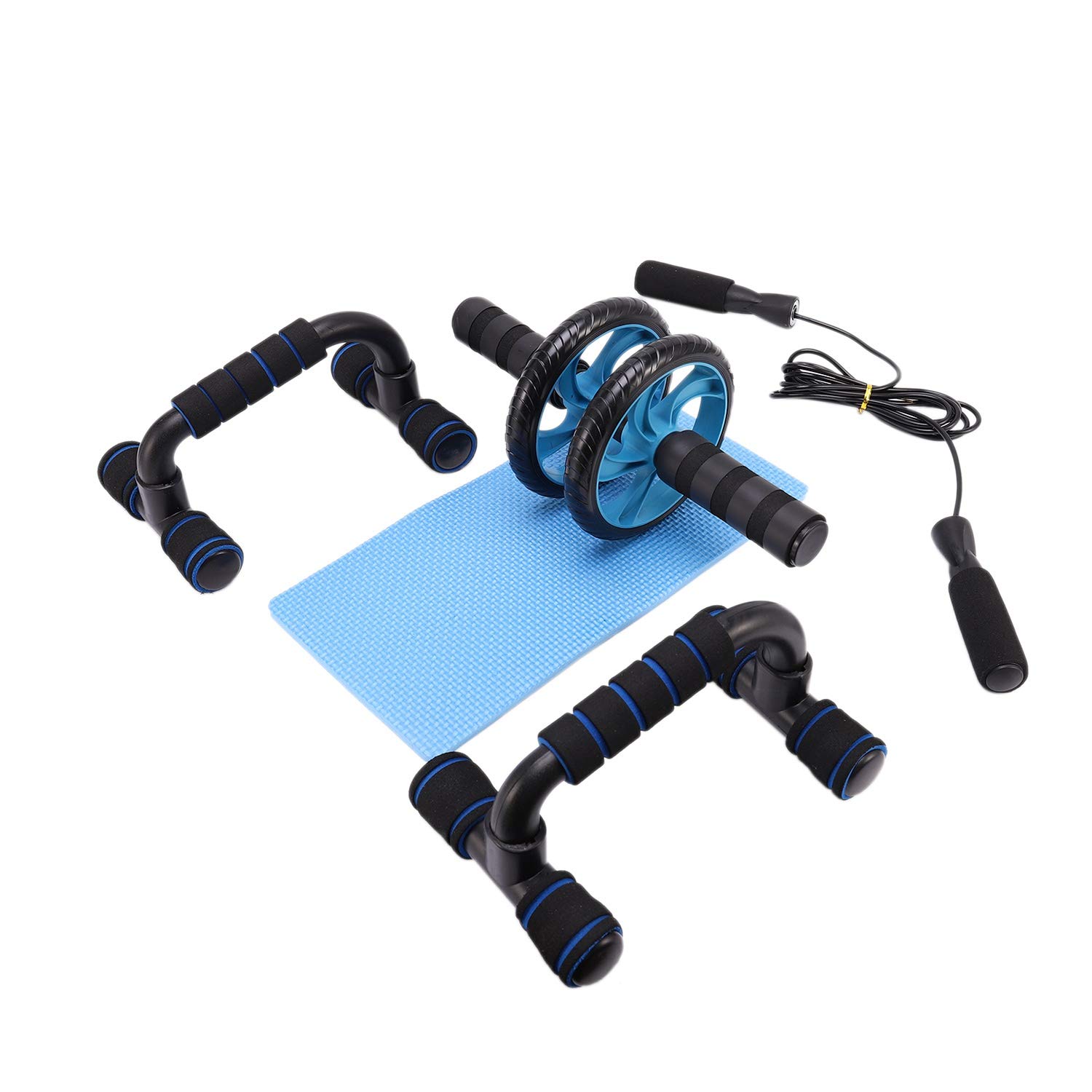 Gym Equipment 5-en-1 AB Wheel Roller Kit Abdominal Press Wheel Pro