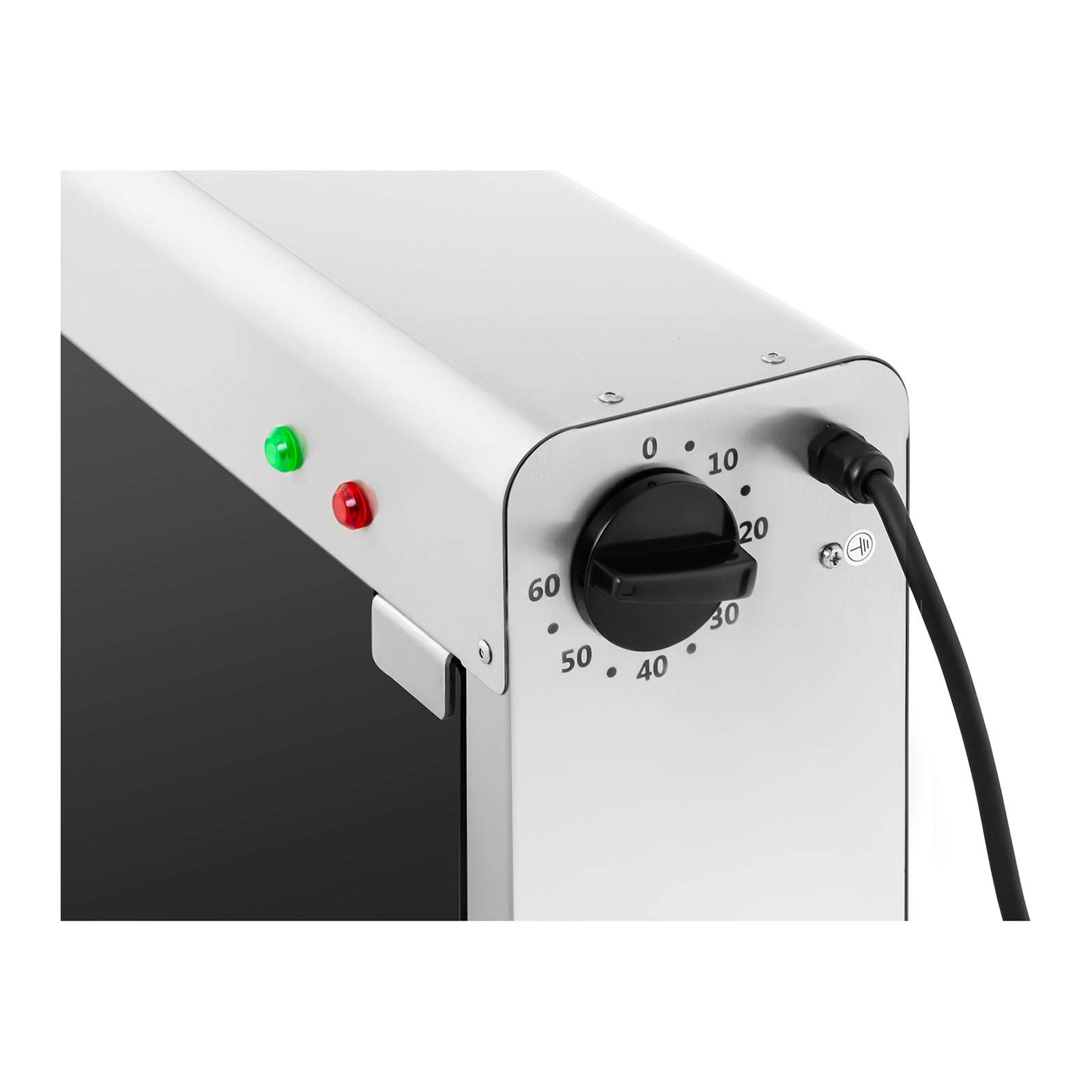Royal Catering Stérilisateur UV Pour Couteaux Armoire De stérilisation Ultraviolet Lumière Ultraviolette RC-KSSS501 (Pour 20 Couteaux, 8 W, Boitier en Inox, Porte en Verre Acrylique, Minuterie 60 min)