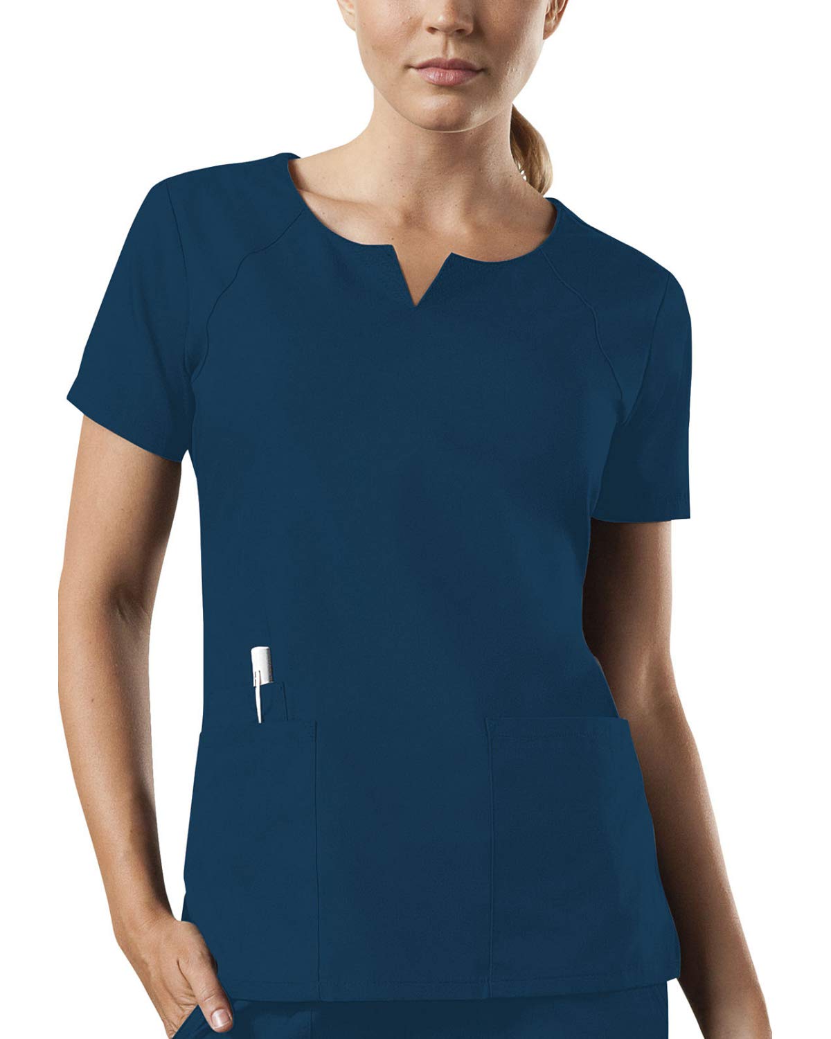 Smart Uniform Women's Caribbean Round Neck Top 1706 (M, )