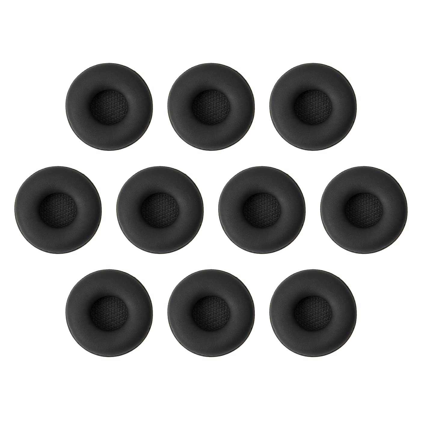 Jabra 14101-48 10 Stück Ohrkissen Leder, Mittel Schwarz