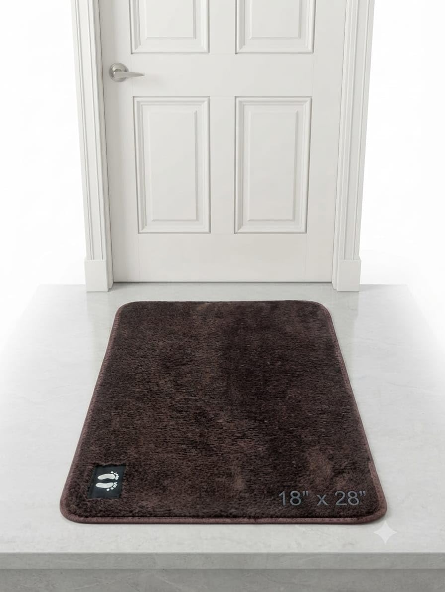 Cloudy Microfiber Chenille Door Mat |Dark Brown 45.0X71.0 cm(18x28Inch) | Non-Slip Anti-Skid, Quick Dry&Absorbent, Machine Washable, Multiple Colours, For Bath, Kitchen & Entry-image-39