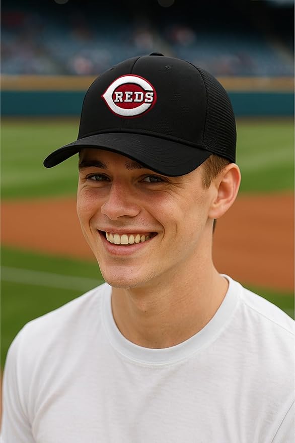 Gorra Trucker Ajustable de Cincinnati Béisbol MVP Negra miniatura 2