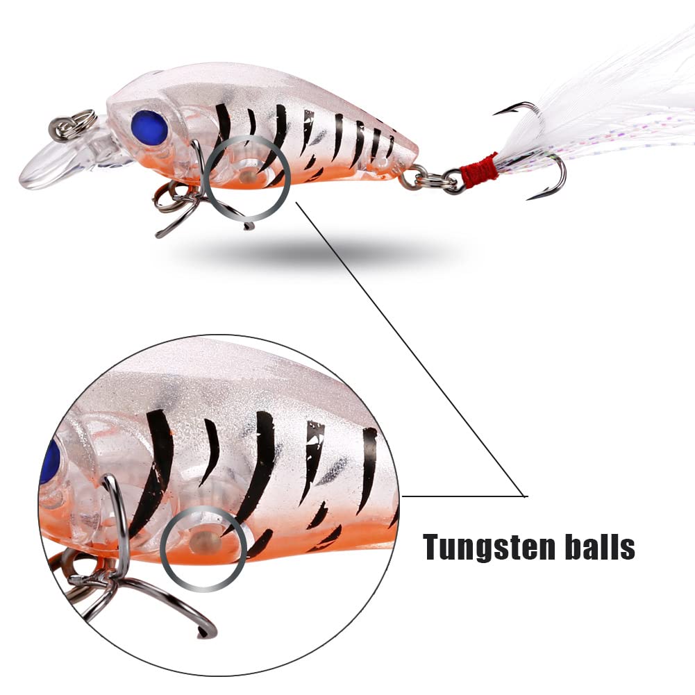 Sougayilang Fishing Lures for Bass Trout Multi Jointed Swimbaits Slow Sinking Bionic Swimming Lures Bass Freshwater Saltwater Bass Lifelike Fishing Lures Kit-6PCS 3