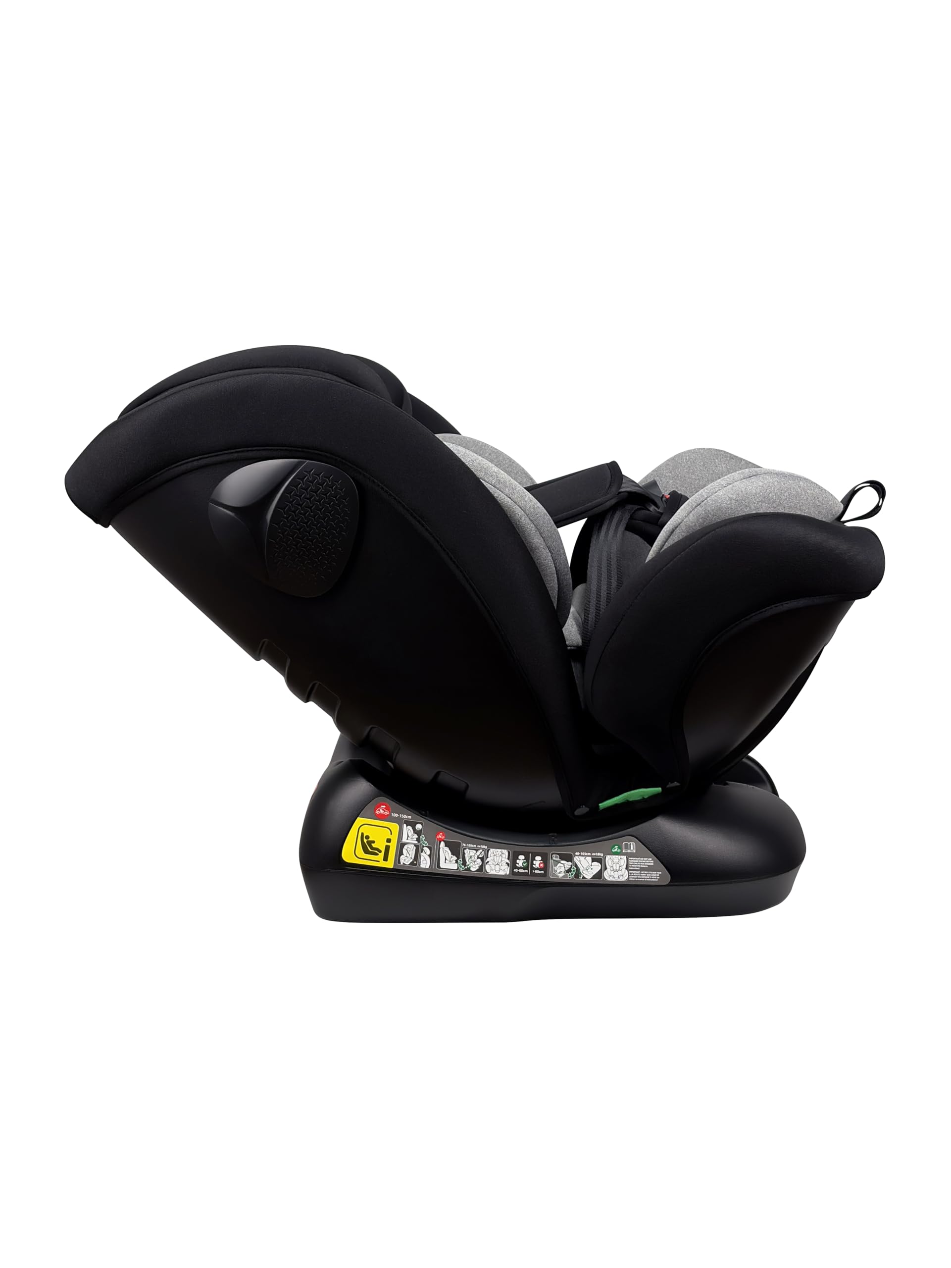 Nania Prato evol +, Asiento de coche infantil, I-Size, 40-150 cm, espalda de carretera hasta 105 cm, escalable nacimiento a 12 años, fijación de cinturón de seguridad, ajuste de reposacabezas e