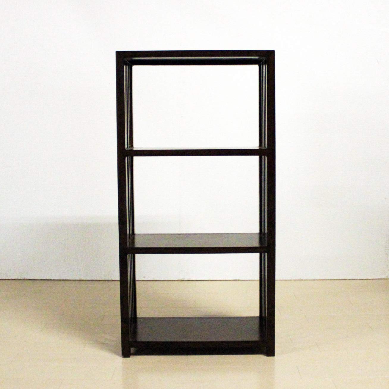 ダークブラウン 3段木製ラック ダークブラウン 3段木製ラック Amazon｜3段木製段ラック 格子 フリーラック