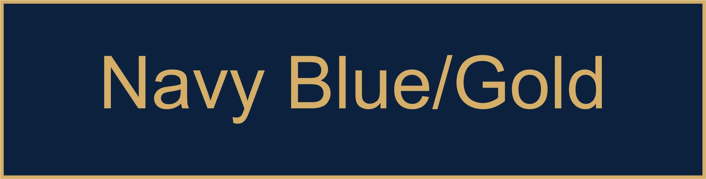 Name Plate Engraving Blanks - 2" x 8" (5-Pack), Blue/Gold