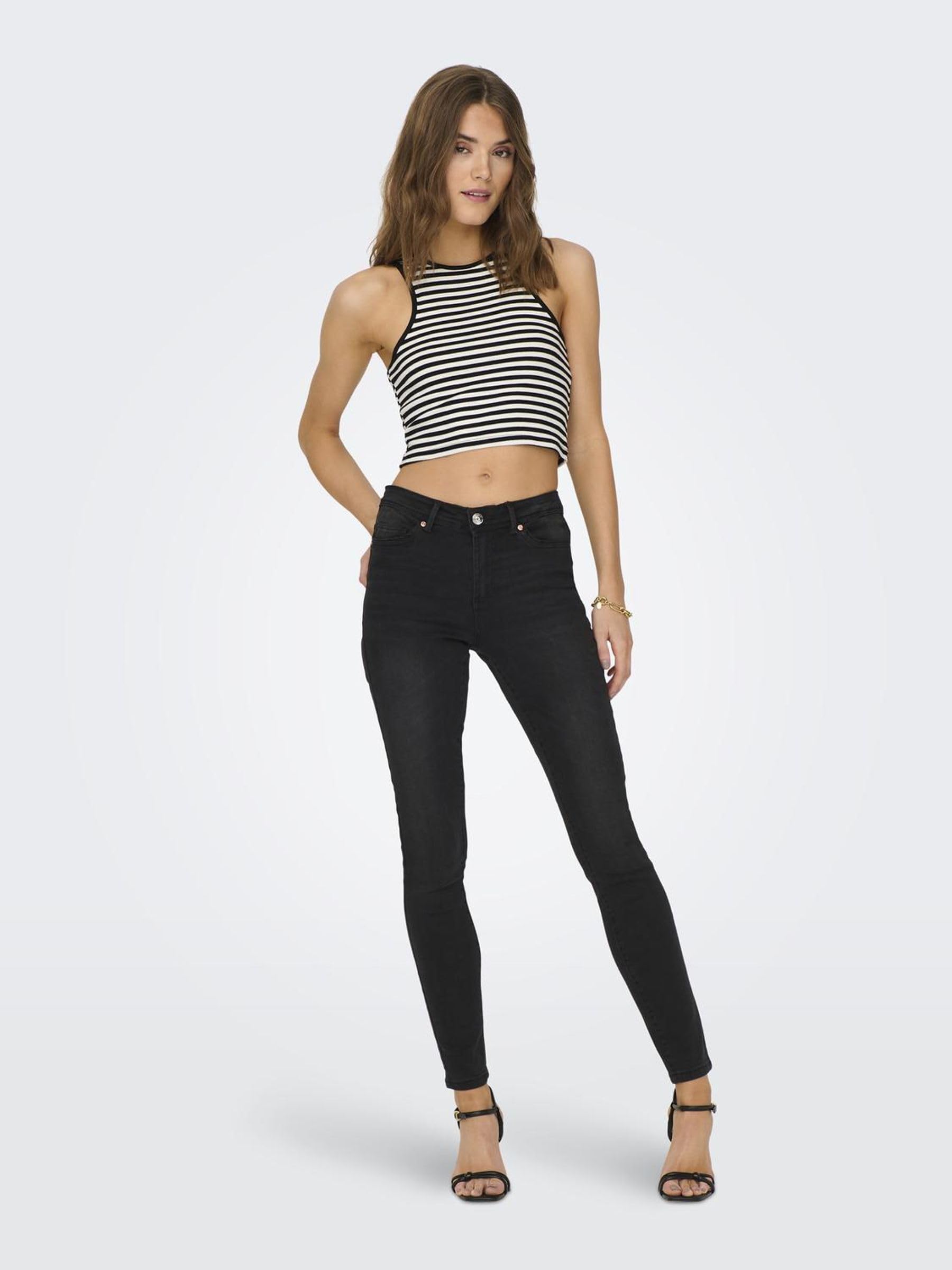 Only - Onlwauw Mid SK Bj1097 Noos, Jeans Donna