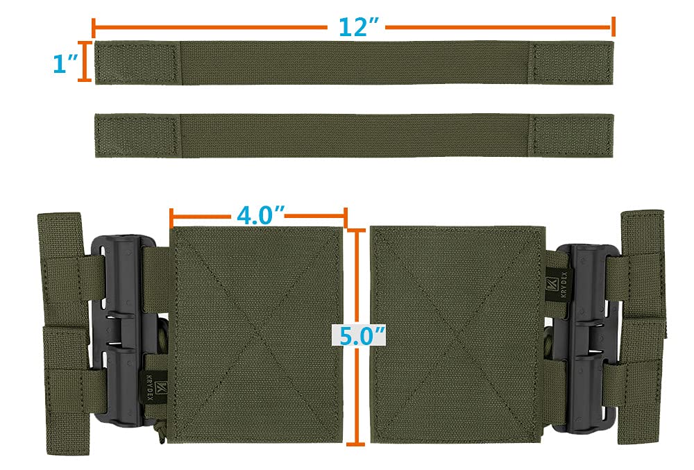 KRYDEX Quick Release Buckle Set,Single Point Molle Quick Disconnect