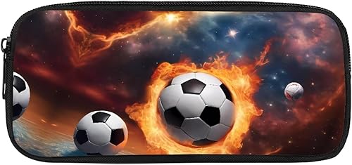 Miniatura 2 de Estuche estético para niños, fútbol, baloncesto, lápices de colores para niños de 4 a 8 años, suministros de regreso a la escuela, caja organizadora