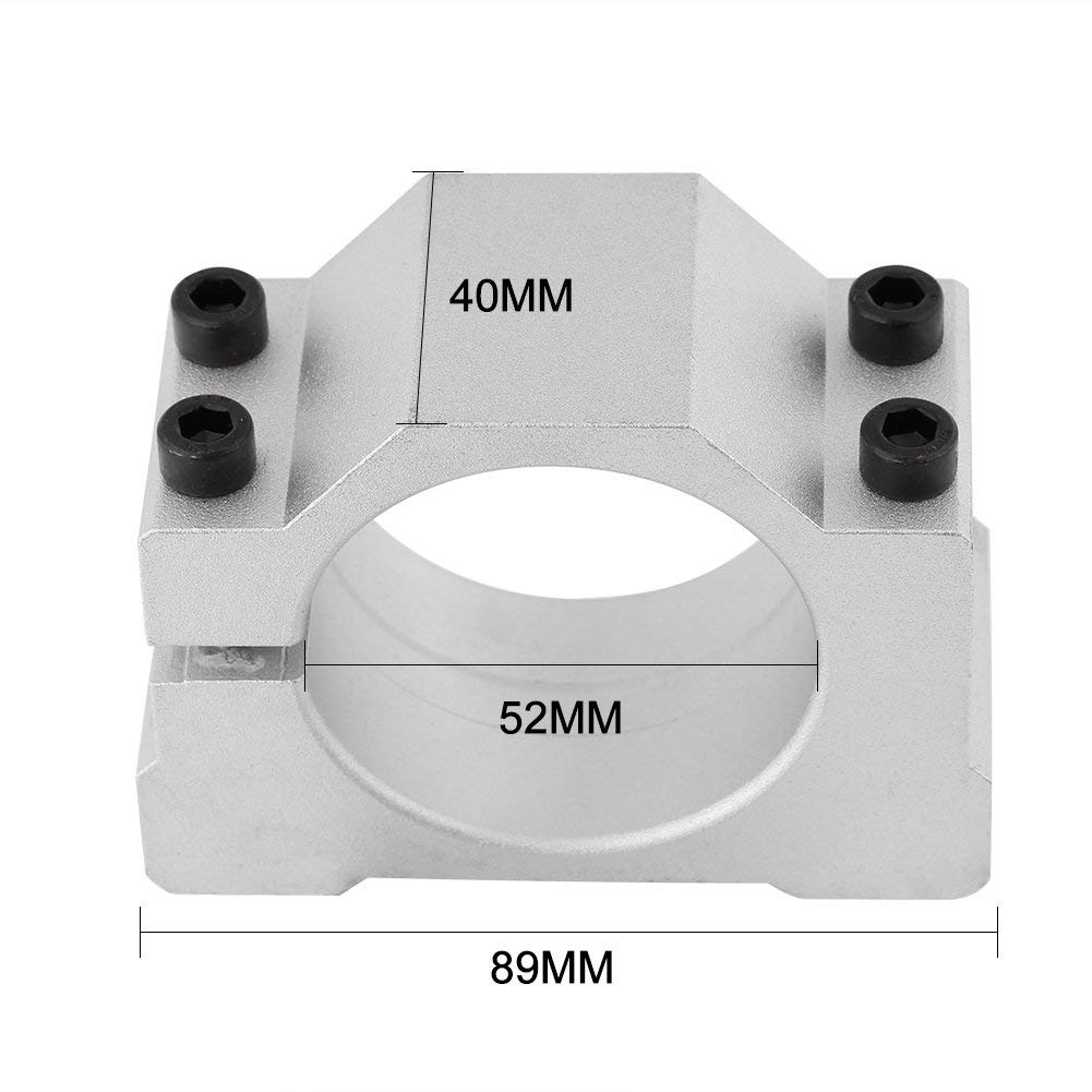 52/65 mm wspornik silnika wrzeciona odlewany aluminiowy uchwyt zaciskowy wrzeciona do druku 3D CNC maszyna do grawerowania frezów (52 mm)
