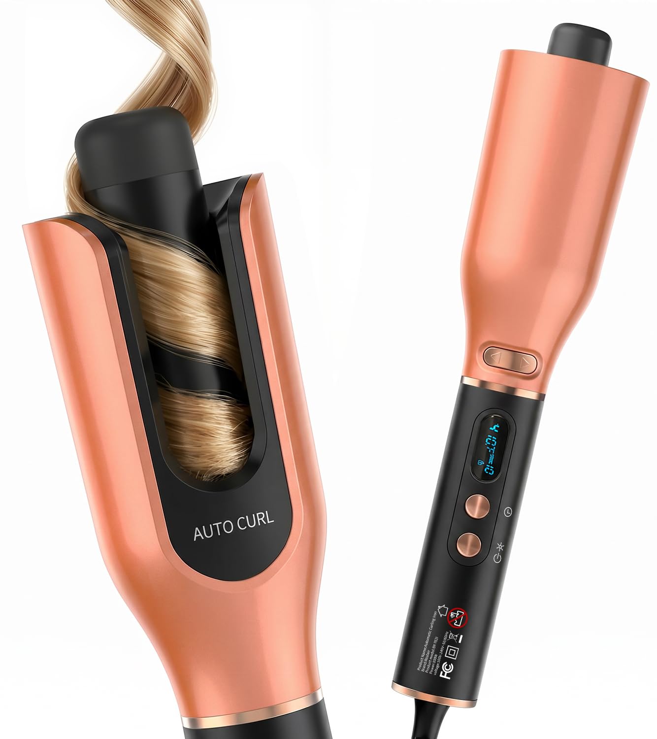 Automatic Rotating Curling Iron - Auto Hair Curler 1 Inch for Long Hair