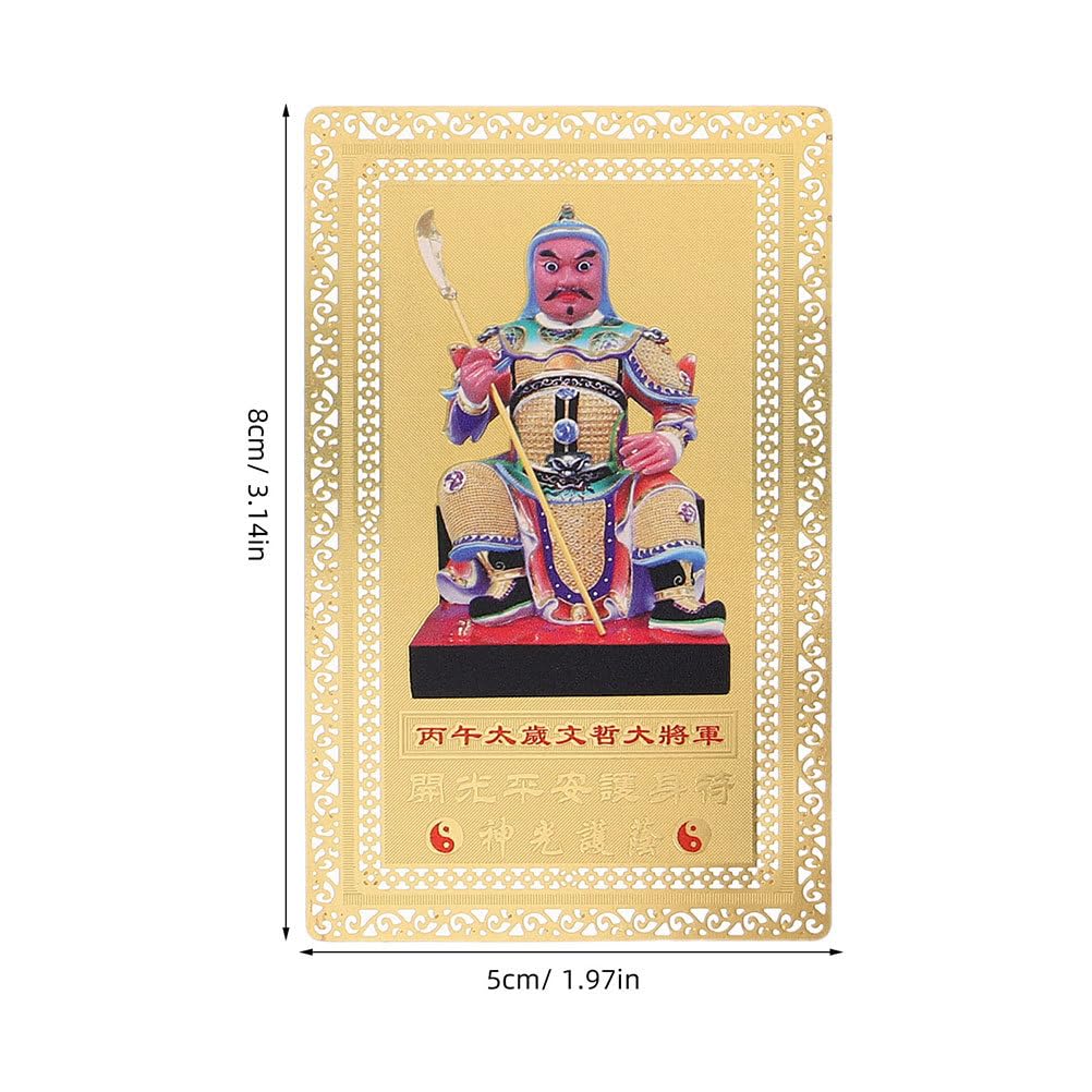 Carte Tai Sui 2026 - Symbole De Prospérité En Métal Cuivre | Breloque Porte-bonheur Pour Bibliothèque, Chambre, Table De Chevet - 8
