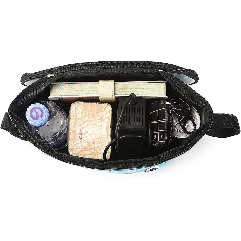 Borsa per Passeggino, Organizer Universale per Passeggino, Borsa Portaoggetti Passeggino Universale, Può Essere Utilizzato per Riporre Pannolini e Giocattoli, Adatto a Tutti i Passeggini