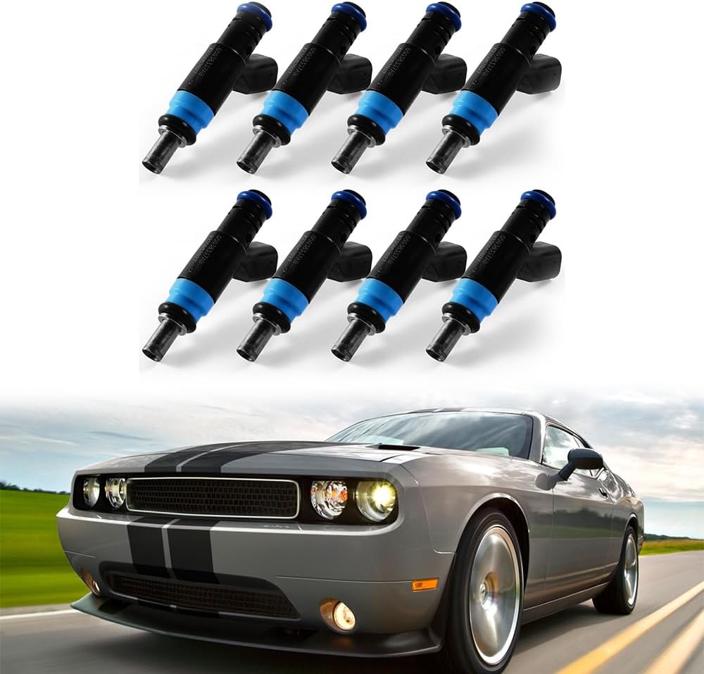 8PCS Fuel Injectors for 2012-2021 Dodge Charger Challenger Durango Jeep Grand Cherokee 6.4L V8-05038337AB Direct Fit Replacement Injector Set for Chrysler 300 6.4L Engine