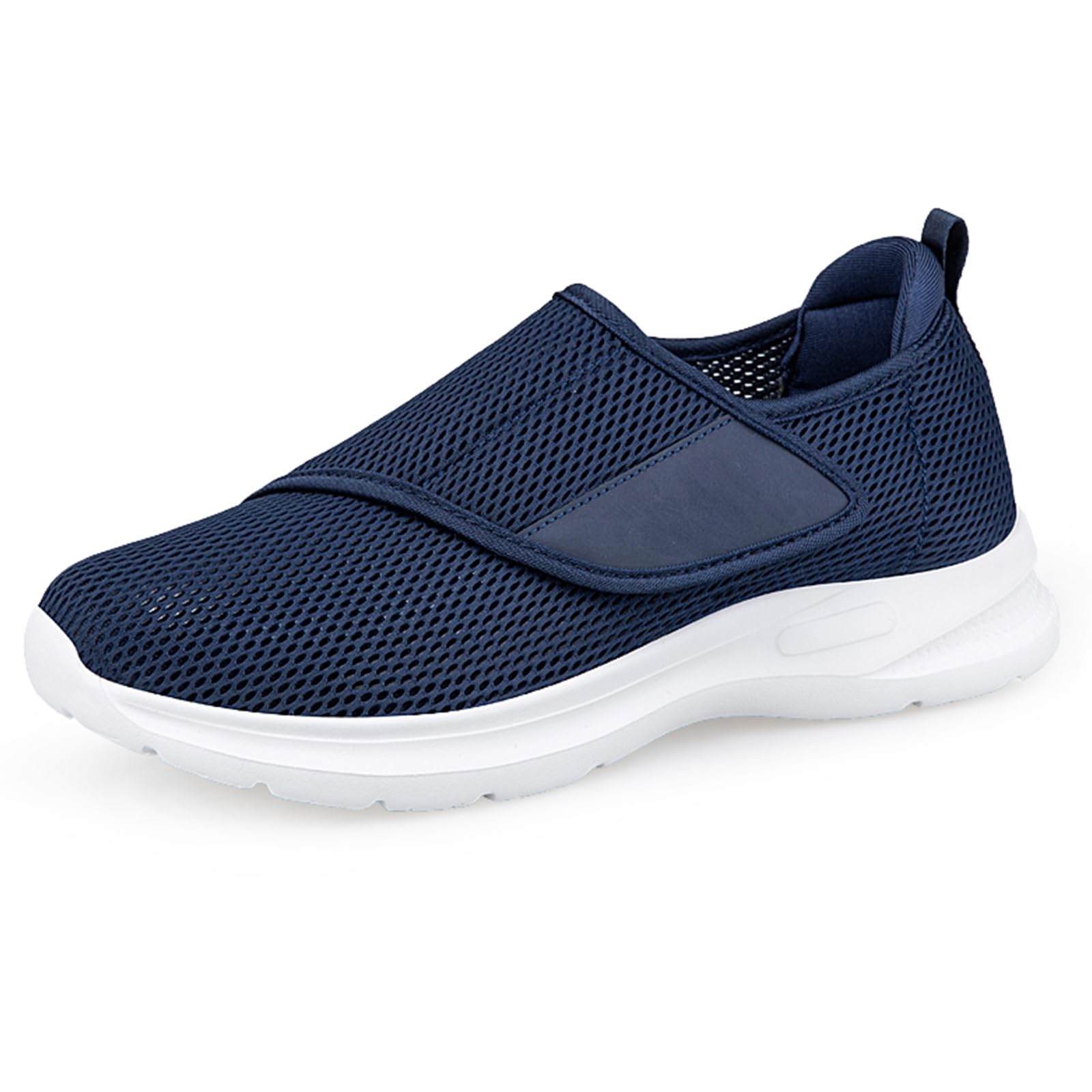 Hezeisoar Hausschuhe Damen Herren Verstellbare Klettverschluss Diabetiker Schuhe Leichte Weit Walkingschuhe Slip On Freizeitschuhe Sandalen