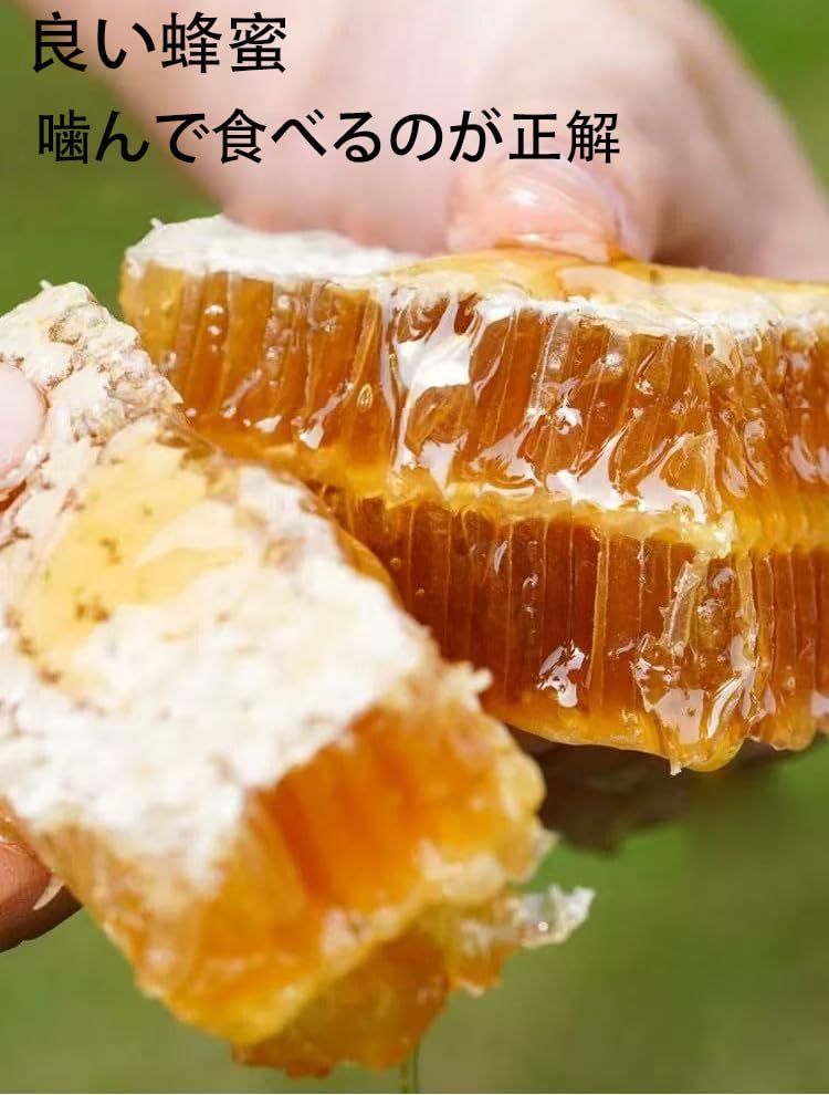 Amazon.co.jp: 巣蜜 百花蜂蜜 透明ケース入り 自然熟成 コムハニー