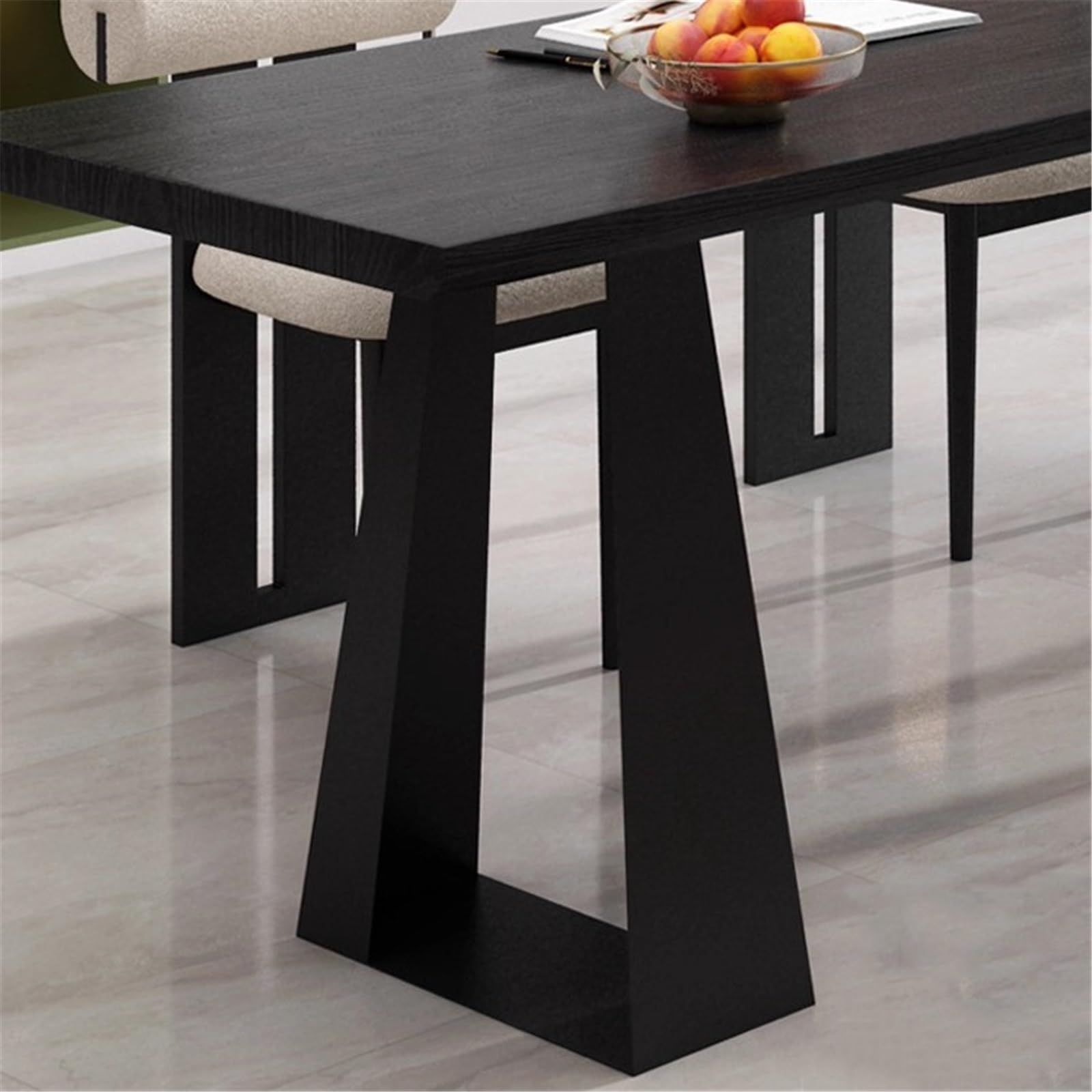 Scrivania Scrivania da Lavoro in Stile Semplice e Moderno, Tavolo Lungo con Struttura in Metallo Dietro Il Divano for Ufficio Domestico Soggiorno Workstation(L)