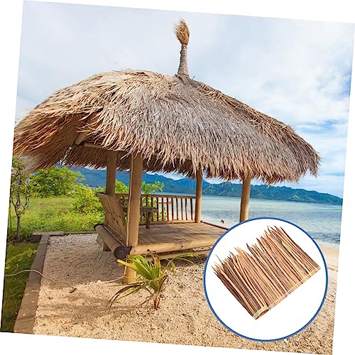 Yardwe Simulation Eines Künstlichen Strohdachs Simulation Eines Strohdachs Ornament Simulation Eines Strohdachs Für Den Garten Dekoratives Strohdach Garten-Strohdach Diy-Dach – Bild 4