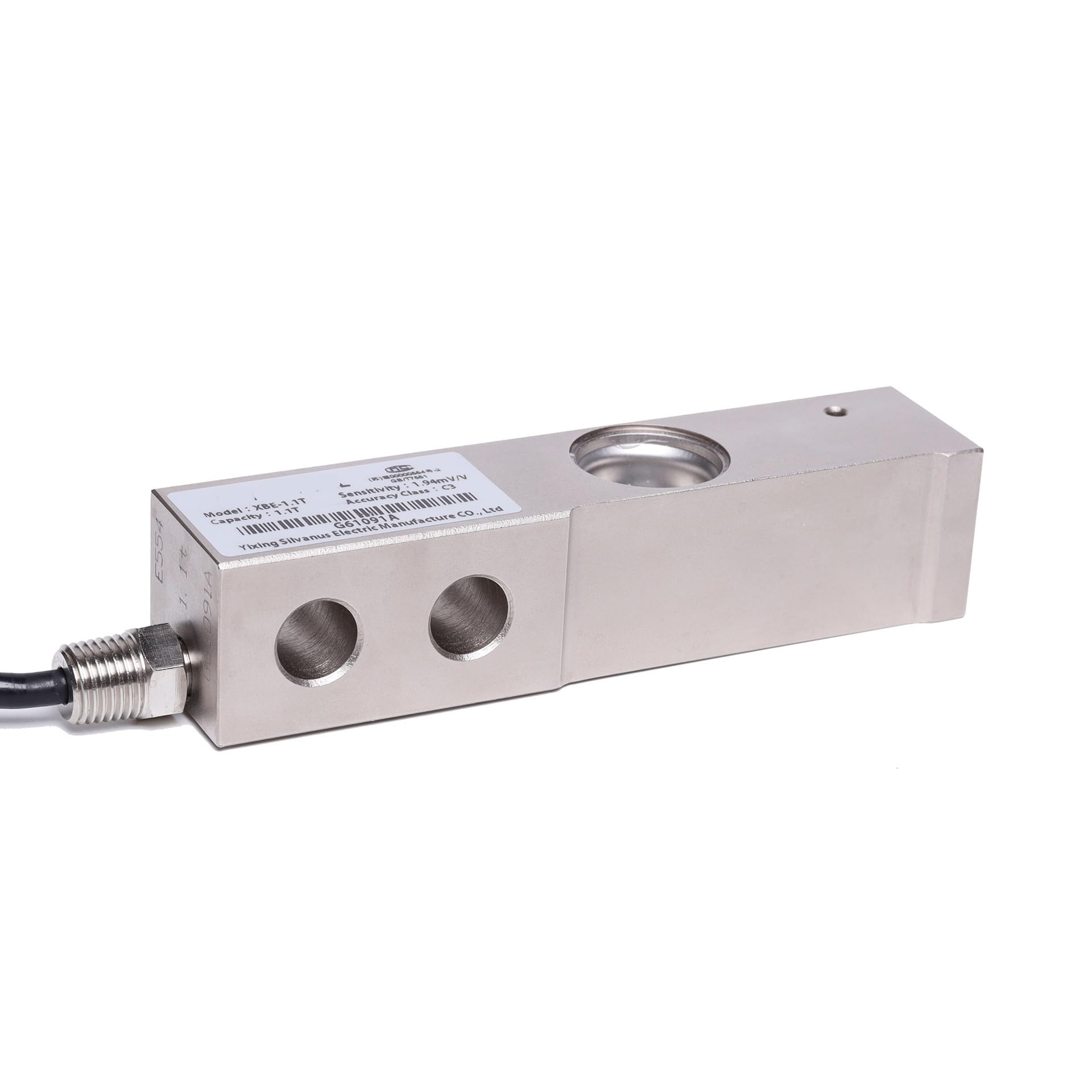Sensor de pesaje XBE-1.1T soluciona descalibración en báscula plataforma piso con módulo digital 4