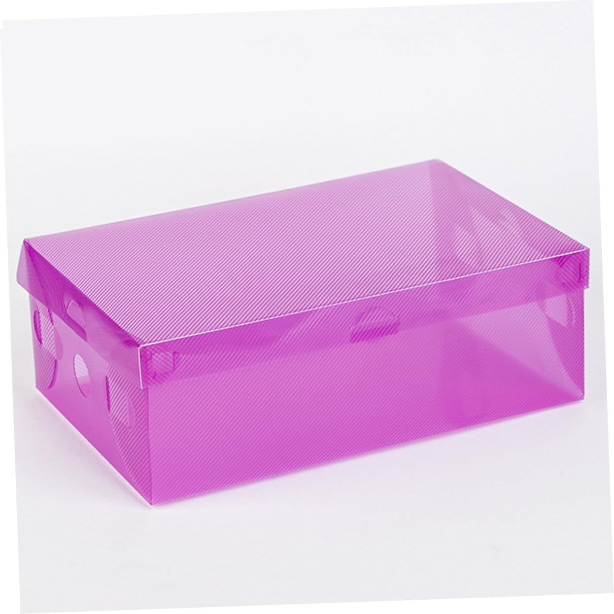 Toyvian 7 pezzi Scatole Portascarpe Trasparenti Impilabili da Contenitori in Plastica PP Resistenti e Pieghevoli Organizer Scarpe Colorati per Uomo Donna
