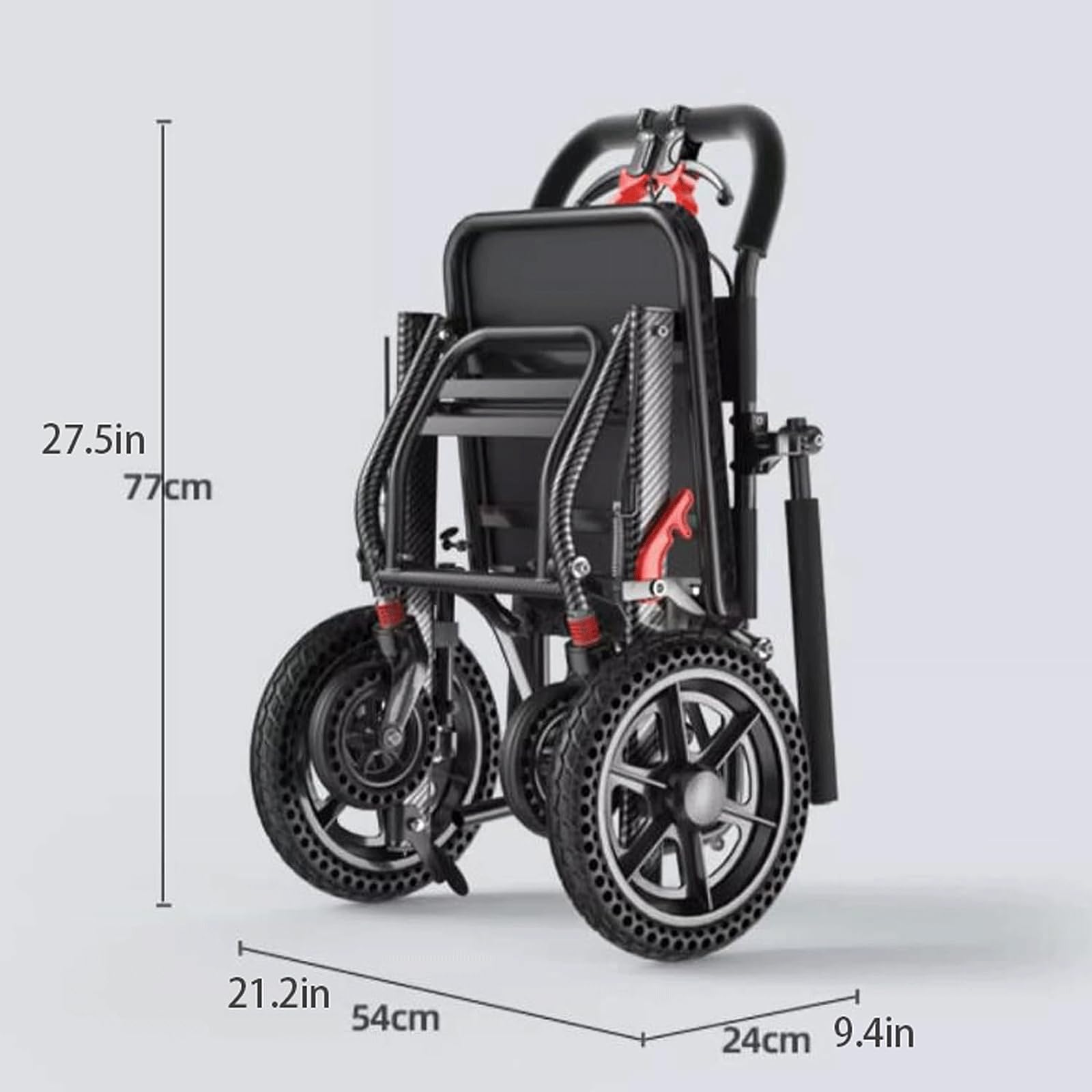 Sillas De Ruedas Sillas De Ruedas Ligeras Y Plegables Silla De Ruedas De Aleación De Aluminio con Frenos De Mano Asiento Ergonómico Silla De Ruedas Manual Ligera