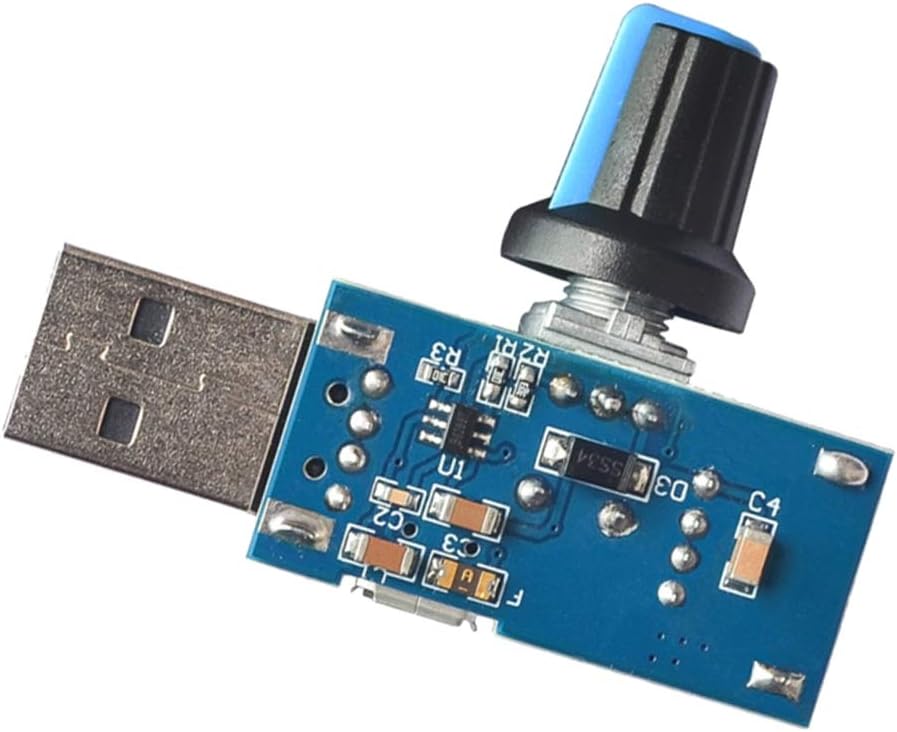 Amazon.co.jp B Baosity USBファン スピードコントローラ 風速調整 ノブスイッチ付き レギュレータ パソコン・周辺機器