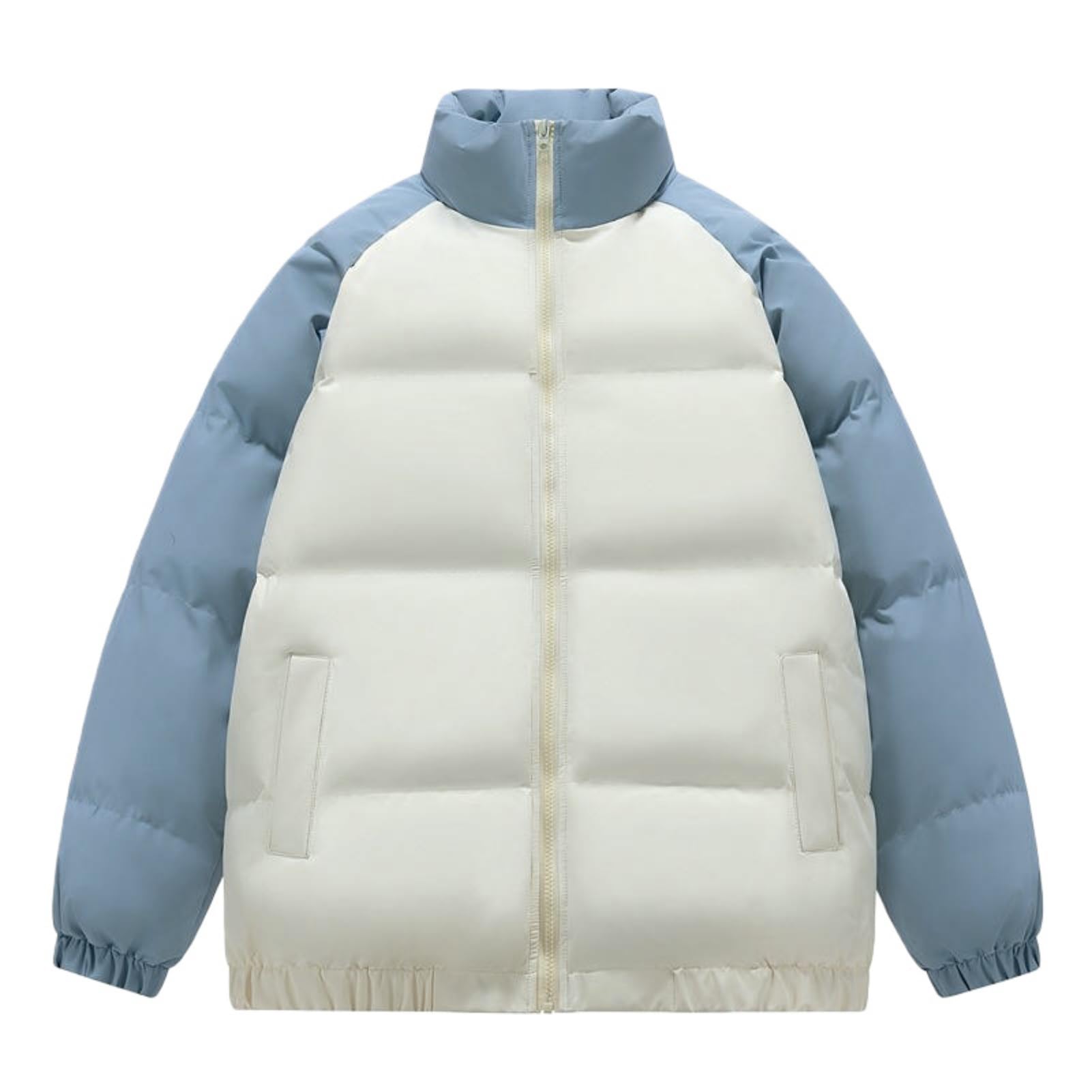 Chaqueta acolchada de hombre con cuello alto para evitar el viento 8