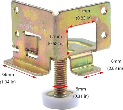 Antrader 4 Pack Heavy Duty 2000 LB. Capacity Leveler Legs, Adjustable Leveling Feet for Furniture, Cabinets, Workbench, w/Corner Protector Guard Brackets