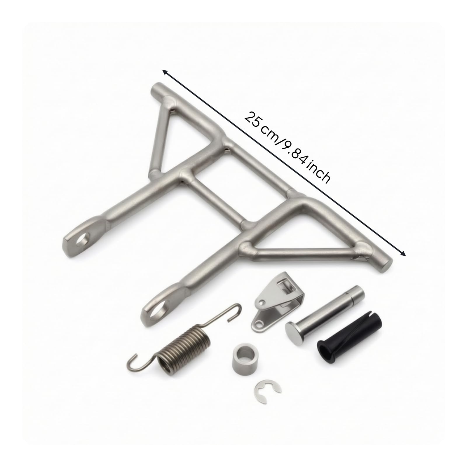 Supporto Motore Marini Braccio Inclinabile Fuoribordo Staffa Inclinazione Motore Kit Staffa Completa Metallo Robusto Compatibile 40HP con Boccola Clip