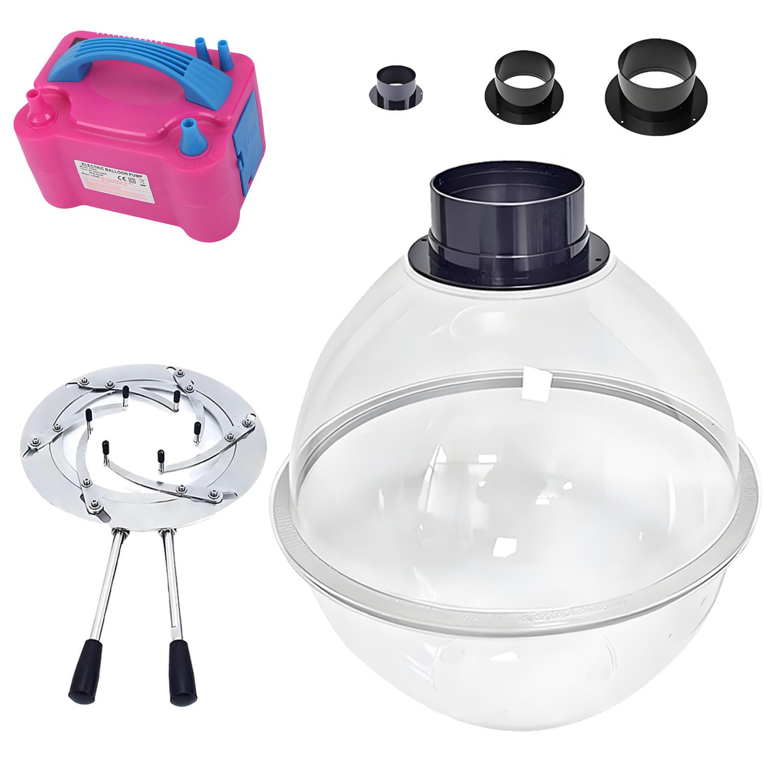 CelyToe Balloon Stuffing Machine with Pump - Balloon Gift Machine balloon expander Expander Pliers & 5 Bobo Balloons, 3 Interfaces, Non-Slip Silicone Pads W/flaringtool