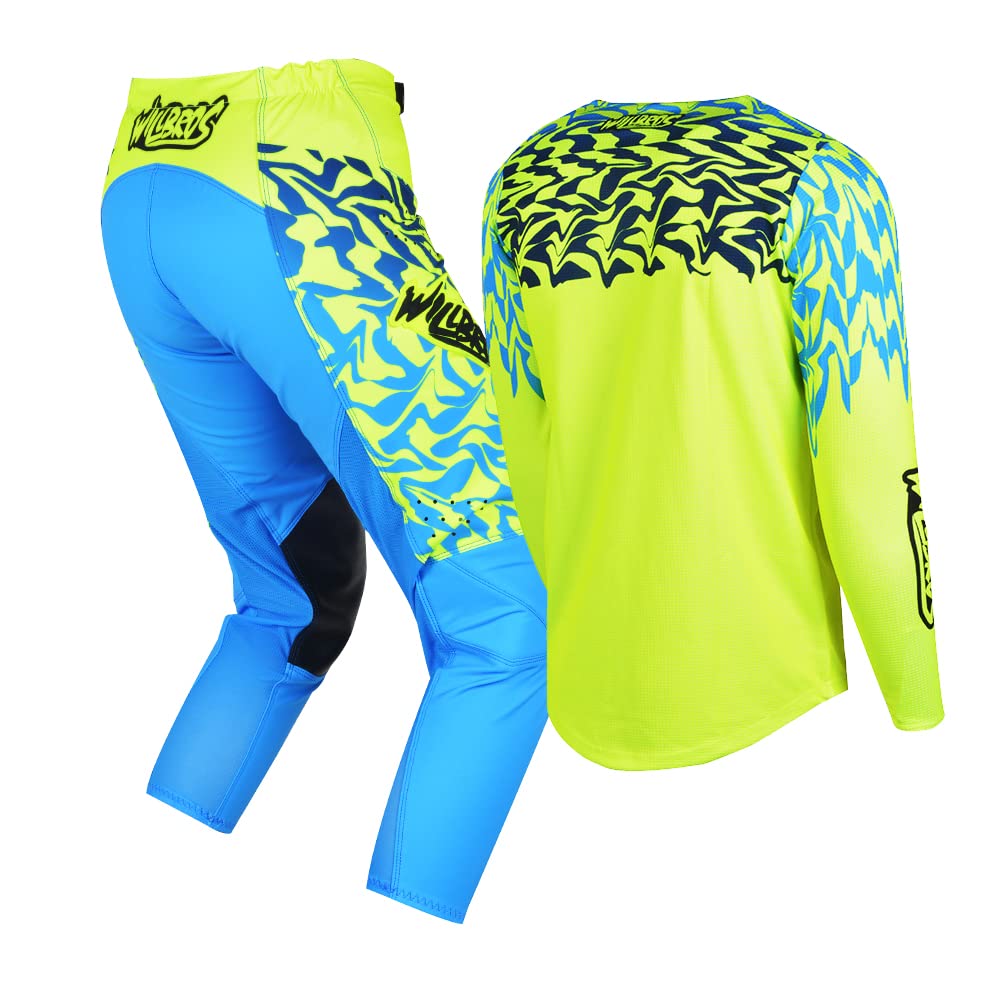 Juventud Combo de Pantalón y Camiseta de Motocross Para Niños MX Conjunto de Engranajes de Motocrós Ropa de Carreras Motocicleta