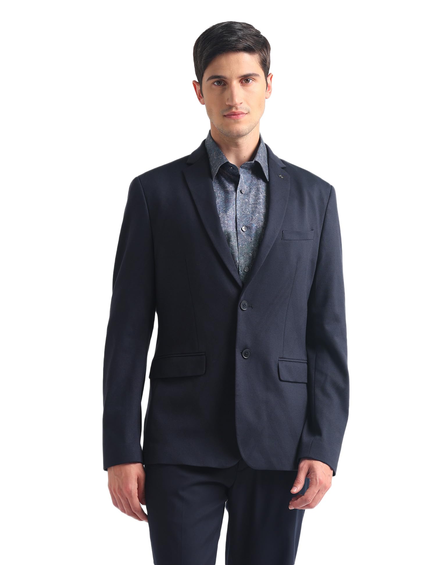 arrow Zero Calorie Slim Solid Blazer-picture-24