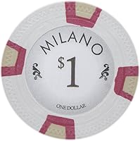 Vista 9 de Claysmith Gaming Milano Casino - Fichas de póquer de arcilla de grado 0.35 oz, paquete de 50