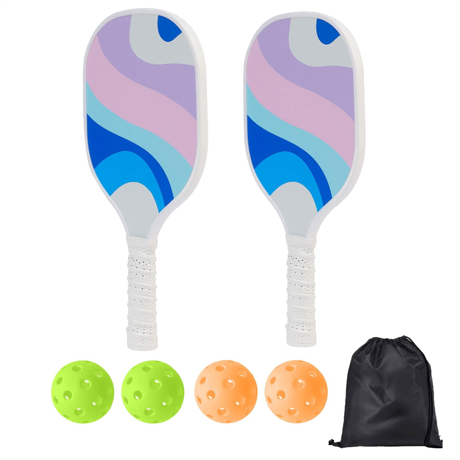 Pick Ball Paddle - Racchette da raccolta leggere con palla e borsa, grandi pagaie sportive | Set di palline di scelta portatili, set di paddless all'aperto accessori sportivi, ideale per le h