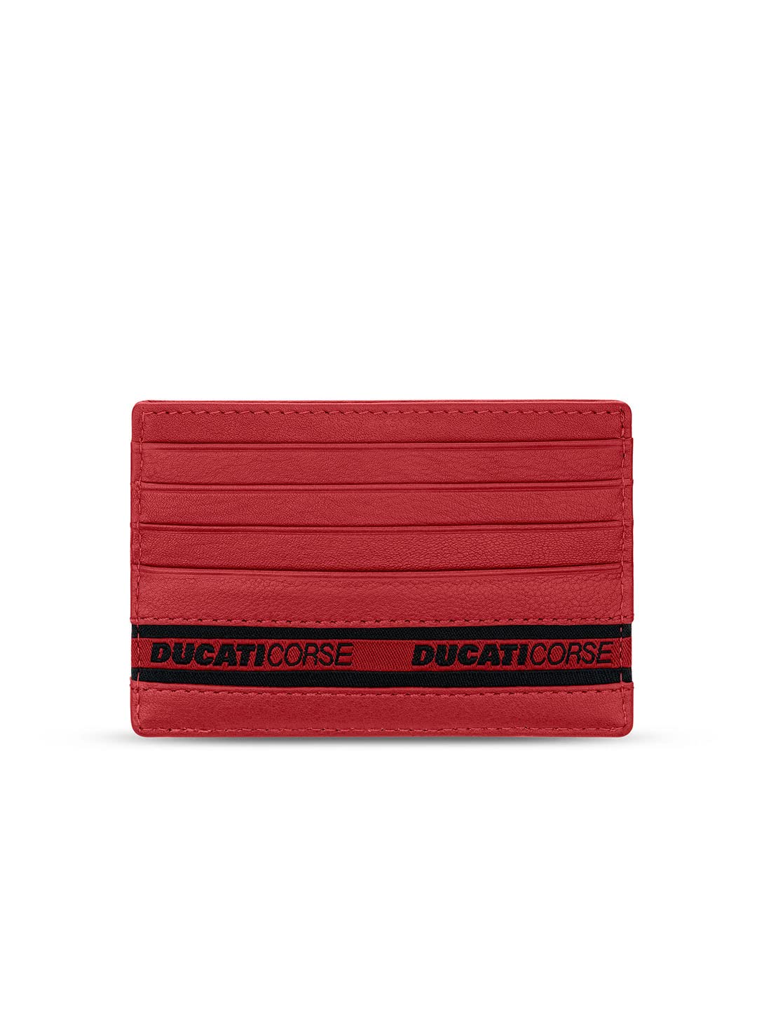 Ducati Corse Nastro Genuine Leather Card Case for Men - DTLGD2201101