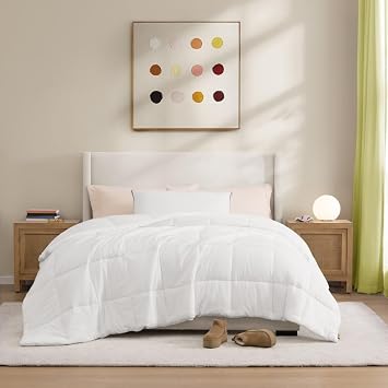 UGG Devon King Comforter, Luxury Basic Duvet Insert Alternative, White