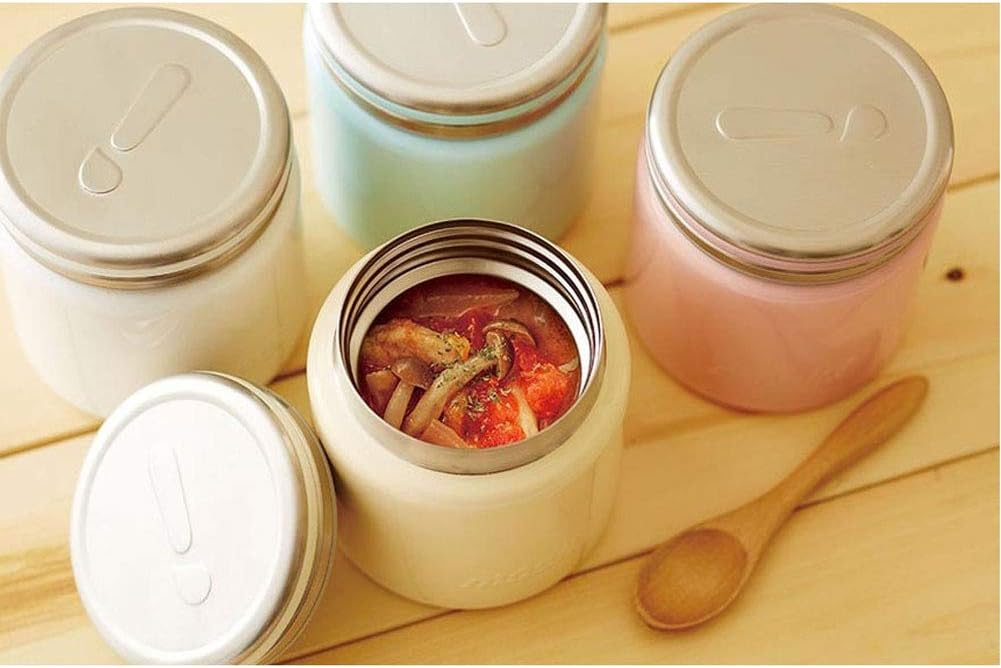 Mosh Thermal Vacuum Insulated Food Jar Porridge Storage (Pink)