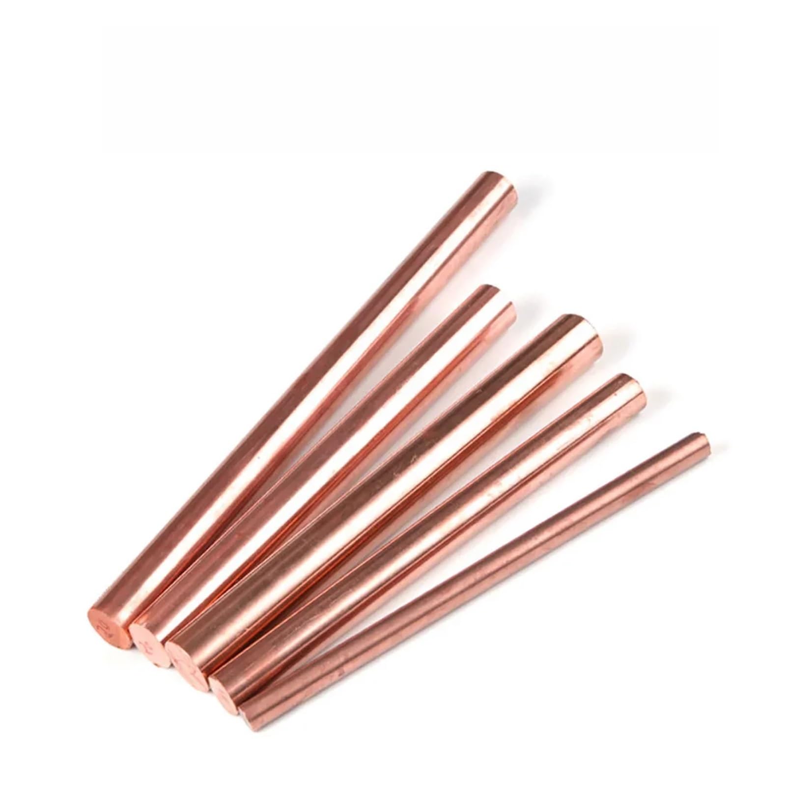 Asta in Rame Lunghezza 150 mm 250 400 Barra di rame Diametro 12 14 15 16 18 20 22 25 28 30 tonda in ottone Rame puro massiccio Scarico a stampo(250mm,15mm)
