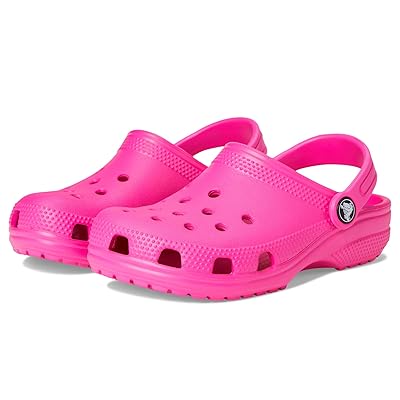 Crocs Kids Classic Clogs (Little Kid/Toddler/Big Kid) Kids Shoes Pink Crush