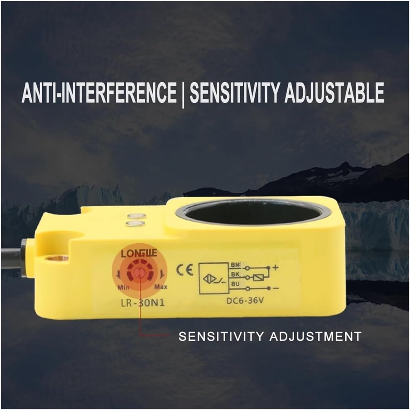 Ring Inductive Proximity Switch 3 6 8 10 12 15 22 30mm Screw Spring Steel Ball Metal Object Speed Detect Sensor NPN PNP(LR-03 (3mm),PNP NO)