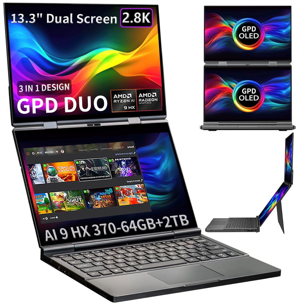 GPD DUO 13.3インチ ノートPC 32GB/1TB Amazon.com: LANRUO GPD Duo-13.3