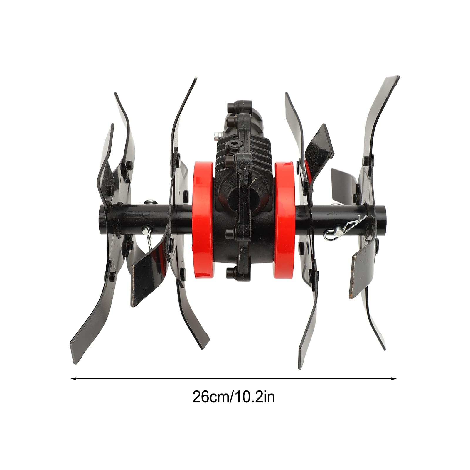 Zerodis Electric Garden Cultivator Wheel, Universal Lawn Mower Accessory for Mowing and Loosening