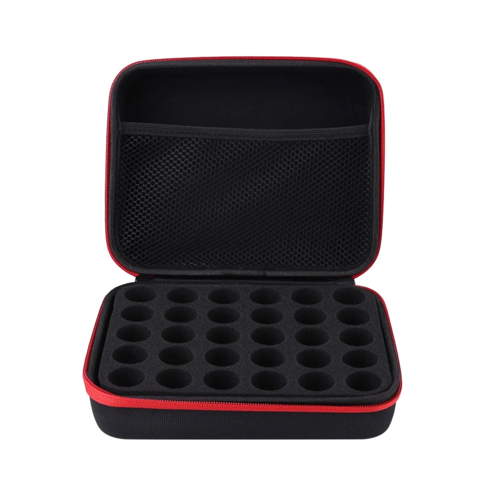 MEYTXOA Essential Oil Carrying Case 30 Slot Essential Oil Case for 15ML Roller Bottle Organizer Holder Portable Travel Nail Polish Storage Bag(Red)