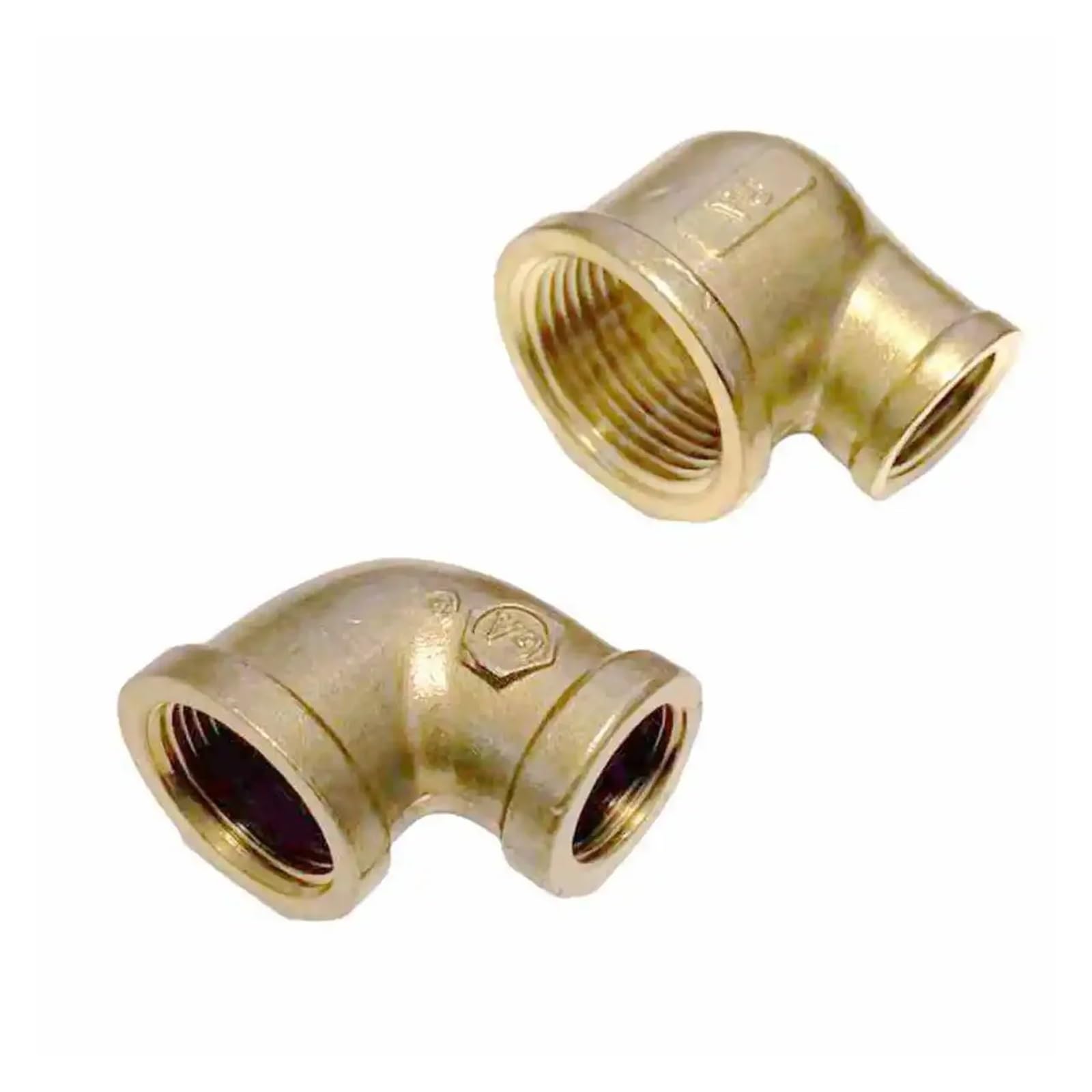 1pc Female-Female Reduce 1"- 3/4" BSPP Brass 90 Degree Elbow Round Pipe Fitting Reducer