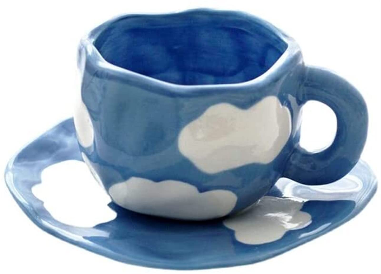 YNIYUJKL Coffee Mug With Handle Ceramic Mug With Saucer Set Couple Mug Creative Home Office Breakfast Mug Milk Mug Office Home Desk Coffee Mug Capacity 250Ml. Coffee Cup