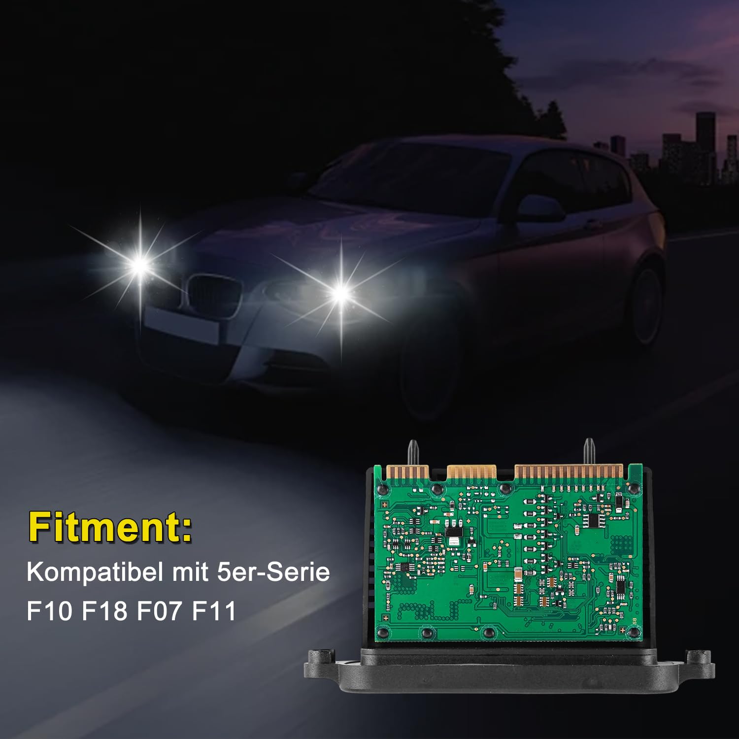LICHENGTAI Xenon-Scheinwerfer TMS-Modul Für BMW 5er F10 F18 F07 F11 Xenon Modul Scheinwerfer Treibermodul Scheinwerfereinheit Steuermodul Leistungsmodul 7316208 7304593
