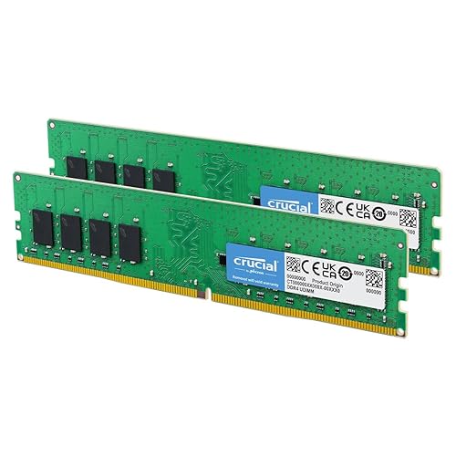 Crucial 32GB Kit (16GB x 2) DDR4 3200 MHz (PC4-25600) UDIMM 288-Pin Memory - CT2K16G4DFRA32A - 3200MHz - 32GB Kit (16GBx2)