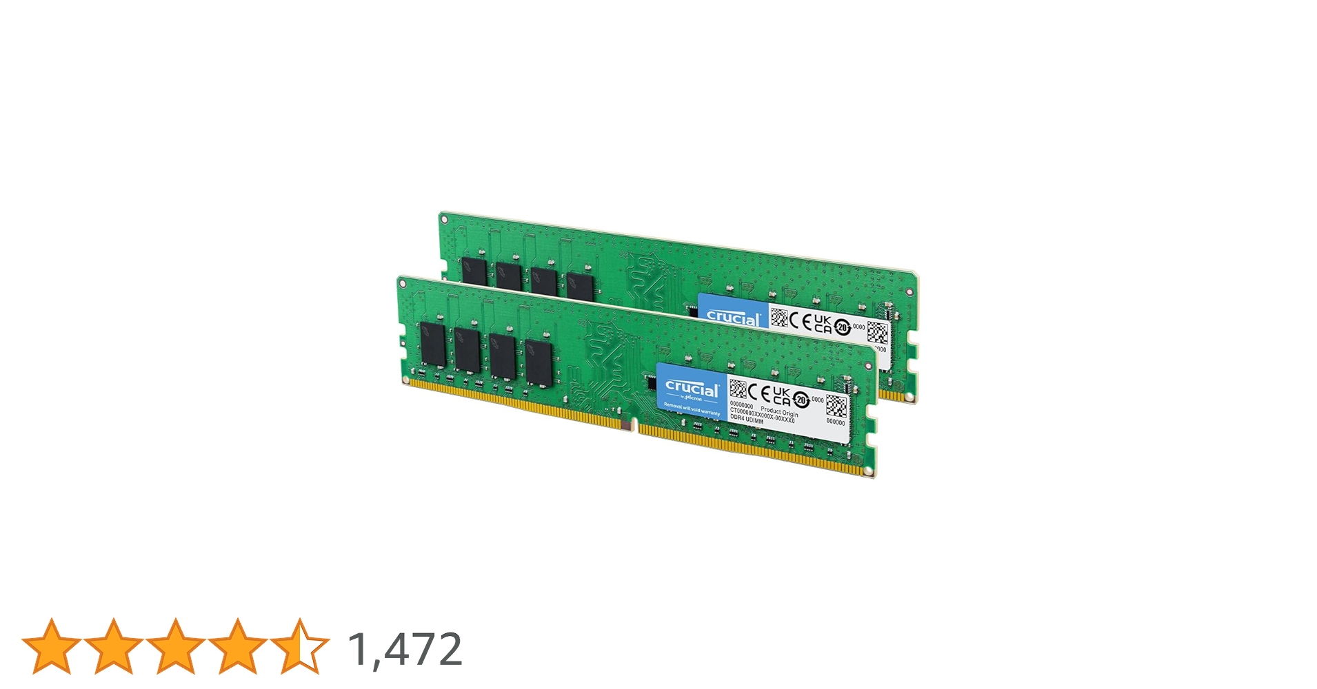 メモリー Crucial 16GB Kit(2 x 8GB)DDR4-3200 UDIMM Crucial 16GB Kit (2 x 8GB) DDR4-3200 UDIMM | CT2K8G4DFRA32A