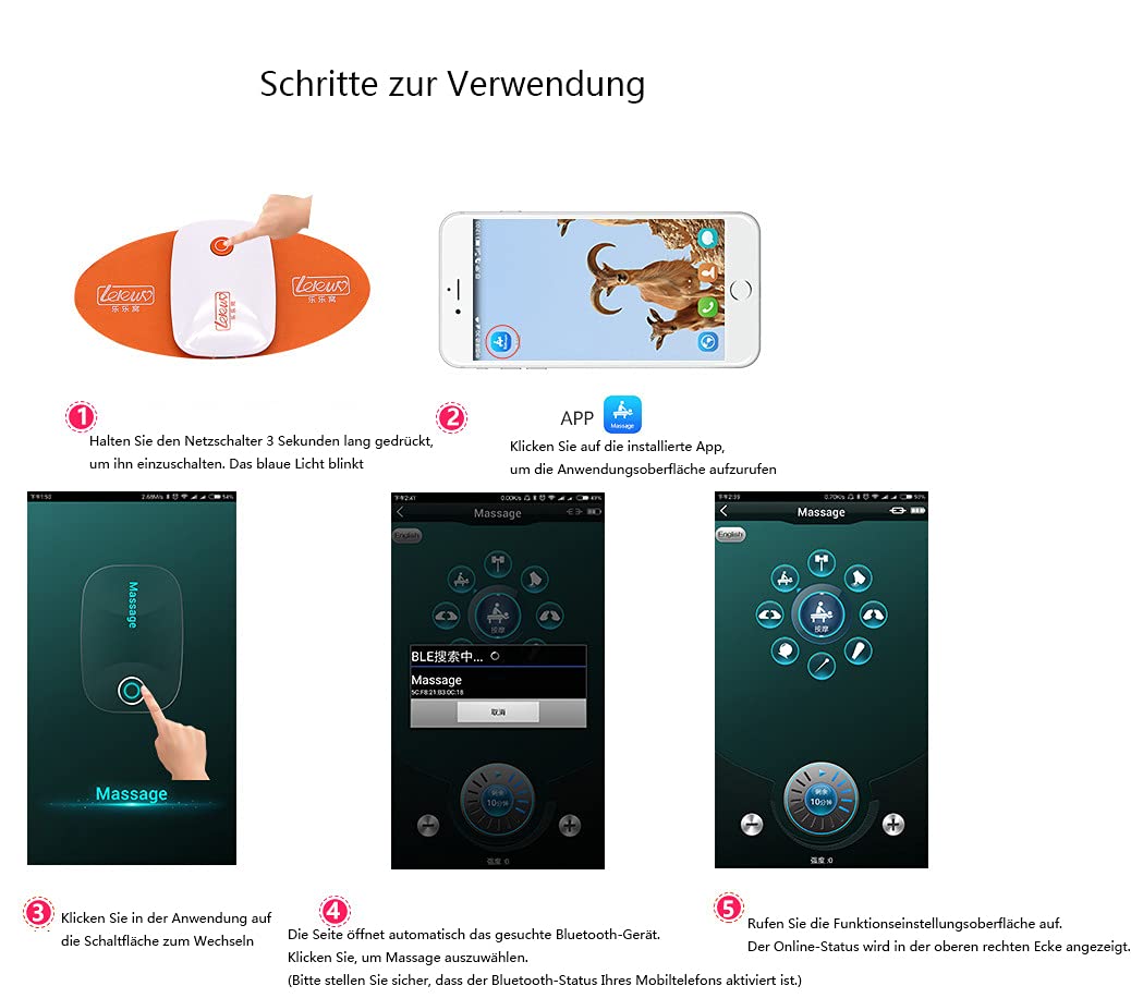 Estim gerät sex mit App,Elektro Shock Analplug Analdildo Leder Penisring/Cock Ring Elektroden Zur Elektrostimulation Reizstromgerät Folter Stimulator SM Sexspielzeug für Männer Frauen Paare,S