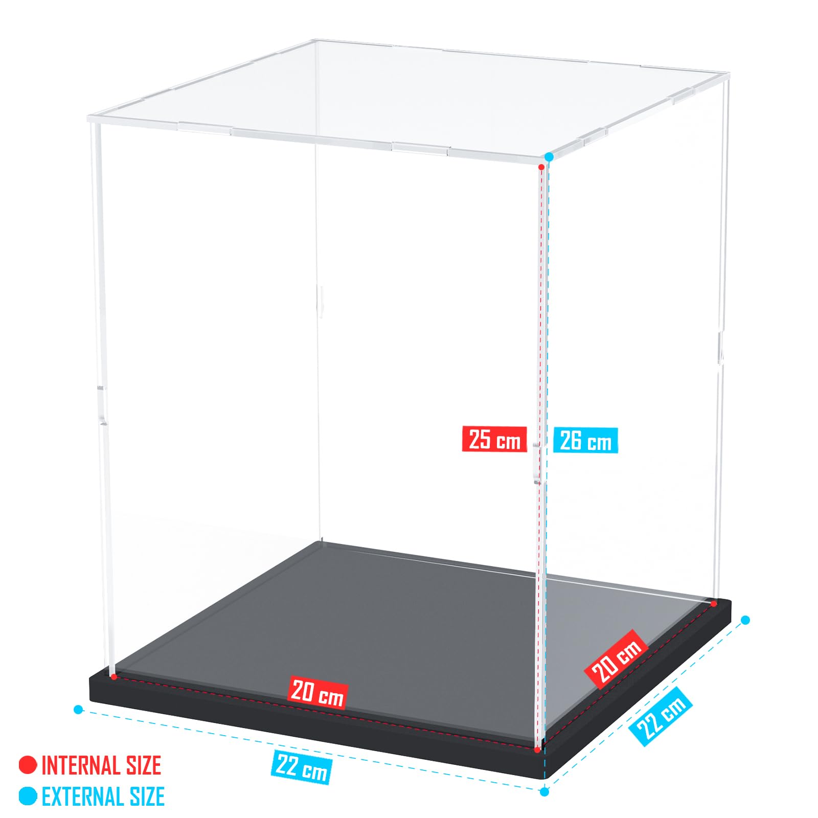 Nynelly Acrylic Display Case for Lego Star Wars Helmet Mandalorian Helmet for Lego R2D2 Models Figures - Image 2